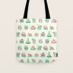 Choco Mint Rabbit Tote Bag Gallery Image 1