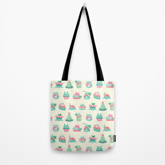 Choco Mint Rabbit Tote Bag Gallery Image 2