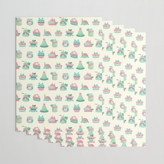 Choco Mint Rabbit Wrapping Paper Gallery Image 3