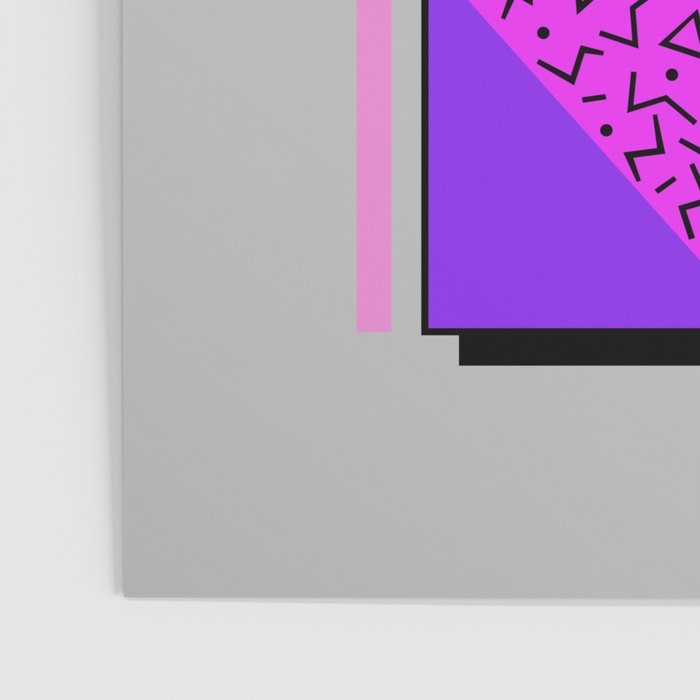 Memphis Pattern 134 - 80s and 90s Retrowave Poster Gallery Image 3