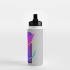 Memphis Pattern 134 - 80s and 90s Retrowave Water Bottle Gallery Image 2