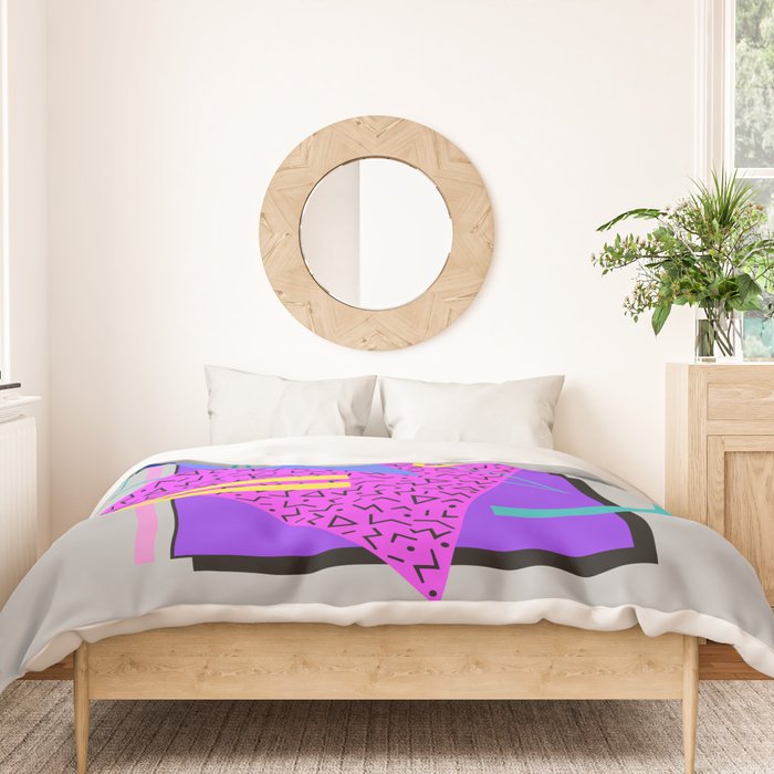 Memphis Pattern 134 - 80s and 90s Retrowave Duvet Cover Gallery Image 3