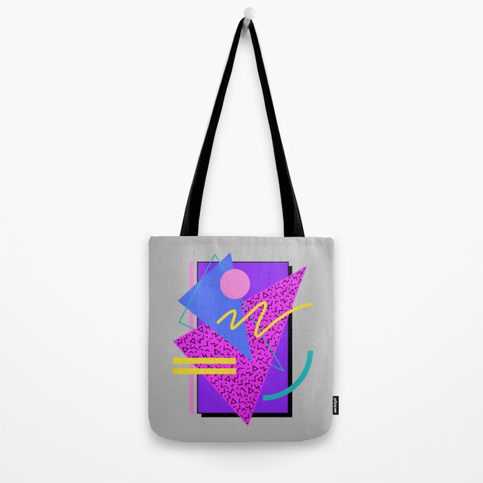 Memphis Pattern 134 - 80s and 90s Retrowave Tote Bag Gallery Image 2