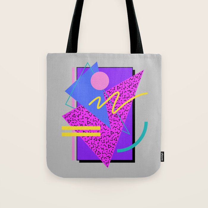 Memphis Pattern 134 - 80s and 90s Retrowave Tote Bag Gallery Image 1