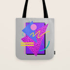 Memphis Pattern 134 - 80s and 90s Retrowave Tote Bag Gallery Image 1