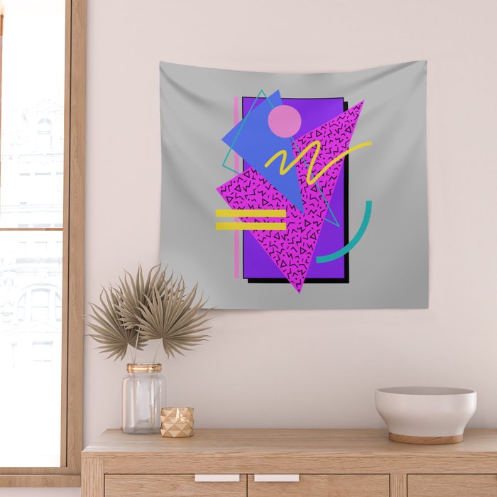 Memphis Pattern 134 - 80s and 90s Retrowave Wall Tapestry Gallery Image 2