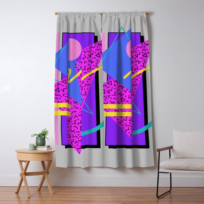 Memphis Pattern 134 - 80s and 90s Retrowave Window Curtain Gallery Image 5
