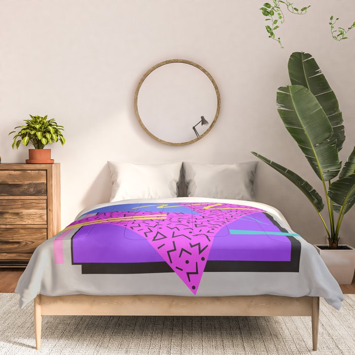 Memphis Pattern 134 - 80s and 90s Retrowave Comforter Gallery Image 3