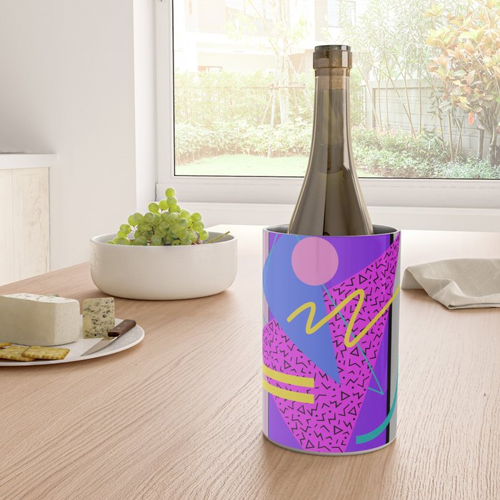 Memphis Pattern 134 - 80s and 90s Retrowave Wine Chiller Gallery Image 4