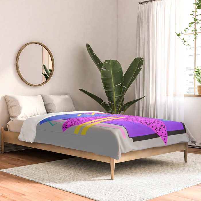 Memphis Pattern 134 - 80s and 90s Retrowave Comforter Gallery Image 2
