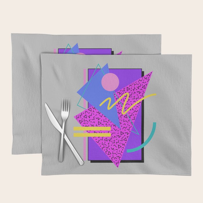 Memphis Pattern 134 - 80s and 90s Retrowave Placemat Gallery Image 1