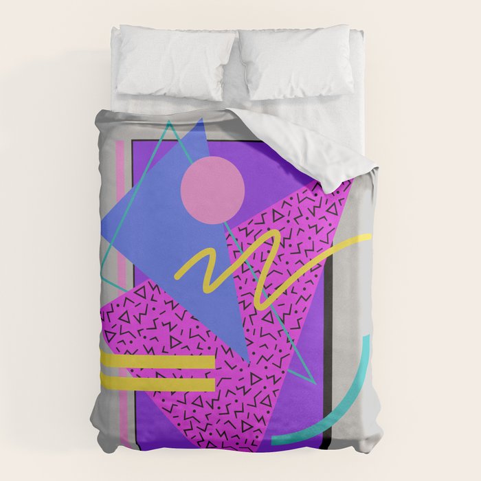 Memphis Pattern 134 - 80s and 90s Retrowave Duvet Cover Gallery Image 1