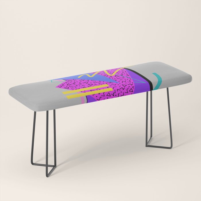Memphis Pattern 134 - 80s and 90s Retrowave Bench Gallery Image 1