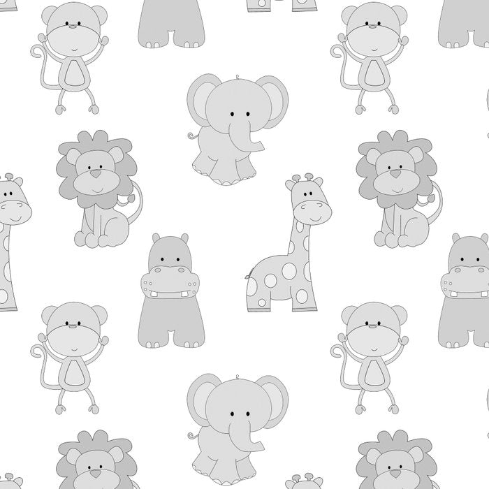 Gray Safari Animals Baby Nursery Coffee Mug Gallery Image 2