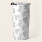 Gray Safari Animals Baby Nursery Travel Mug Gallery Image 3