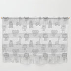 Gray Safari Animals Baby Nursery Wall Hanging Gallery Image 1