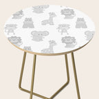 Gray Safari Animals Baby Nursery Side Table Gallery Image 2