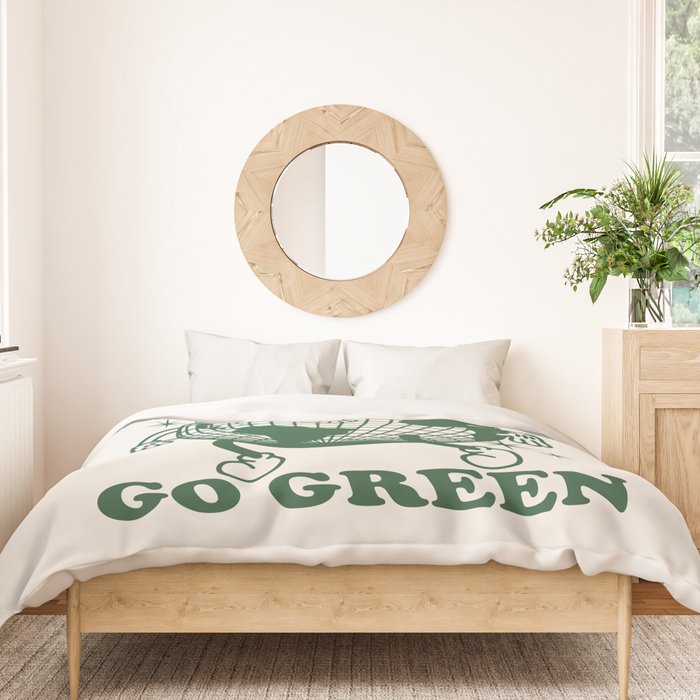 Time to Go Green Duvet Cover Gallery Image 3