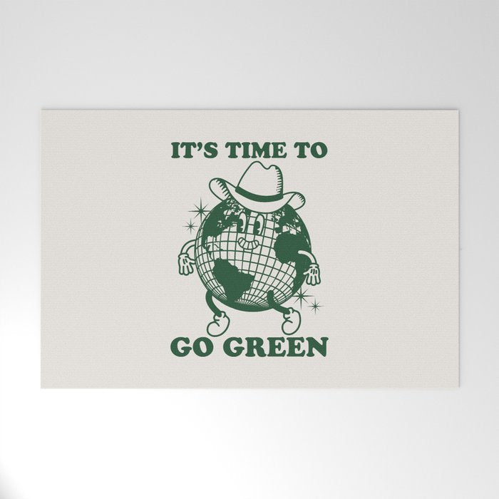 Time to Go Green Welcome Mat Gallery Image 1