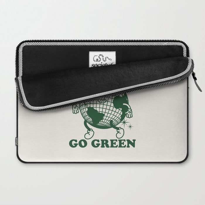 Time to Go Green Laptop Sleeve Gallery Image 2
