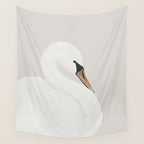 White Swan Wall Tapestry Gallery Image 4