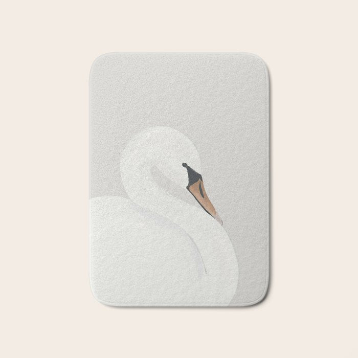 White Swan Bath Mat Gallery Image 1