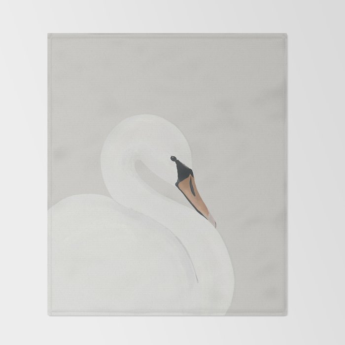White Swan Throw Blanket Gallery Image 2