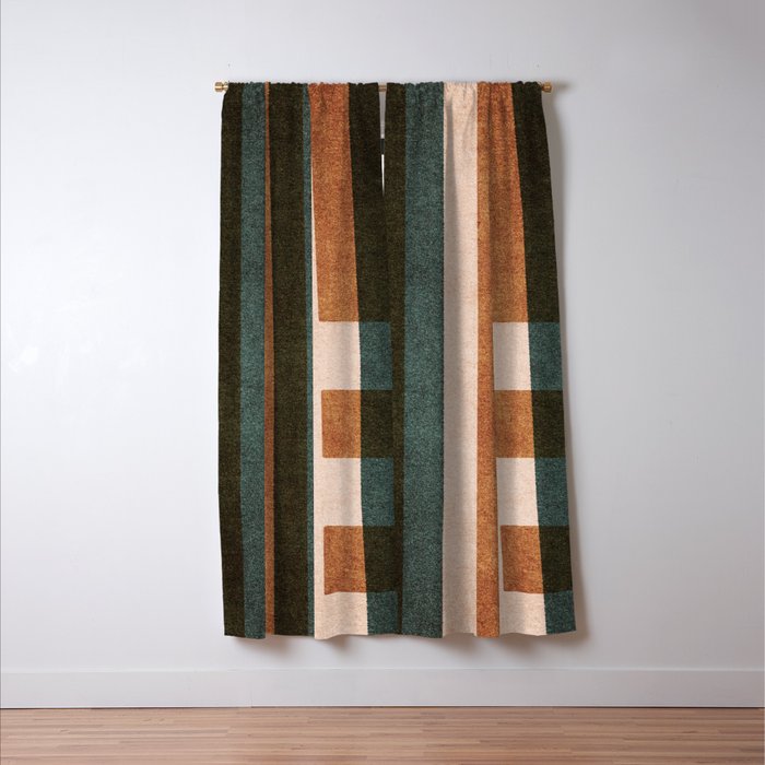 ABSTRACT ALPHABET / Decorative L Window Curtain Gallery Image 3