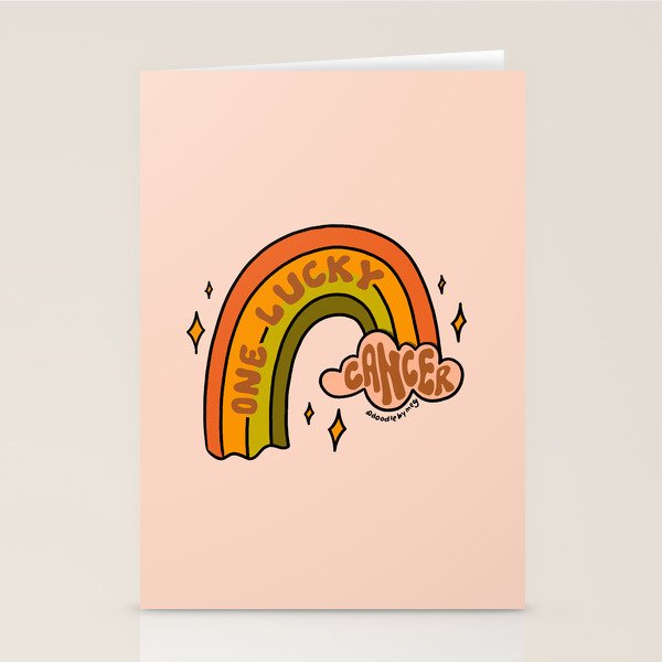 One Lucky Cancer Stationery Card Gallery Image 2