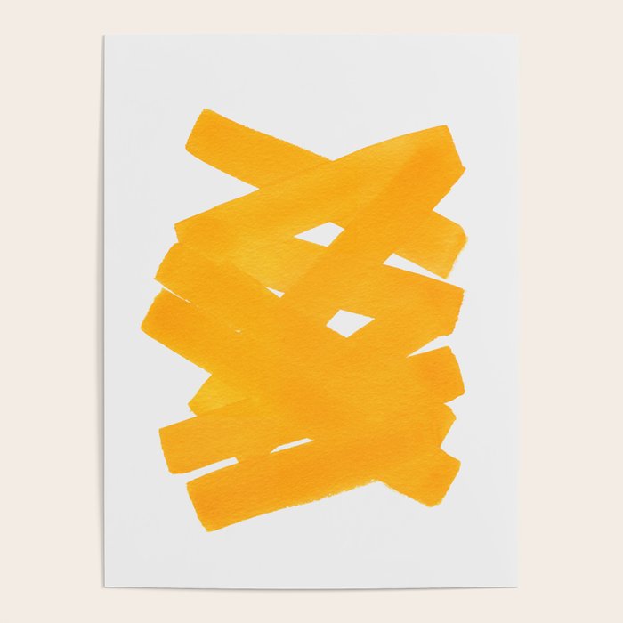 Superwatercolor Deep Yellow Poster Gallery Image 4