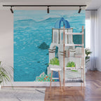 Greek Landscape #painting #travel #greece Wall Mural Gallery Image 1