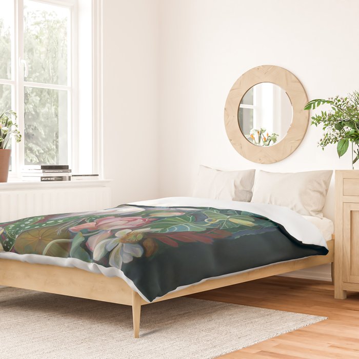 Begonia Egret  Duvet Cover Gallery Image 2
