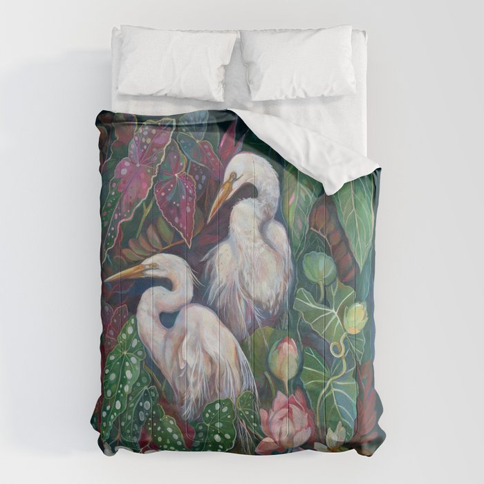 Begonia Egret  Comforter Gallery Image 6