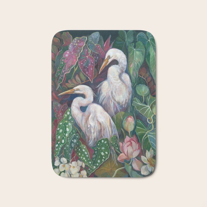 Begonia Egret  Bath Mat Gallery Image 1
