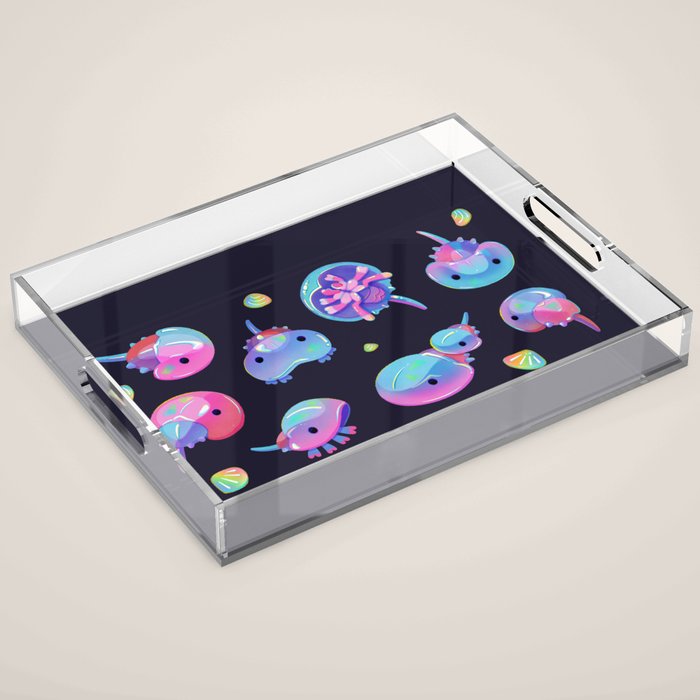 Horseshoe crab - dark Acrylic Tray Gallery Image 1