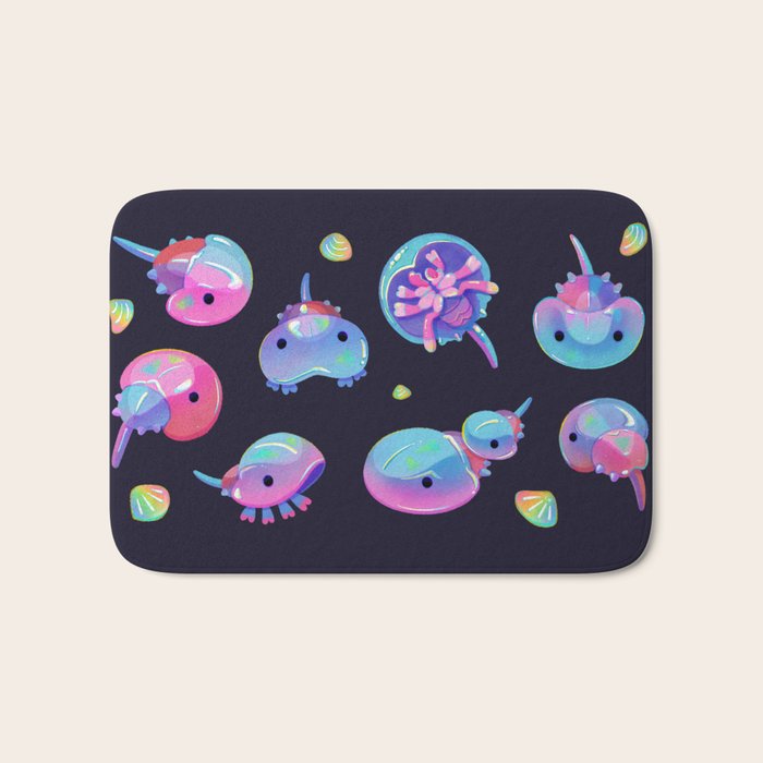 Horseshoe crab - dark Bath Mat Gallery Image 1