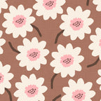 Flower field - mocha pink Coffee Mug Gallery Image 2