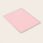 Pink Stripes Ultra Fine Stripe Narrow Vertical Pinstripe Pattern Notebook Gallery Image 3