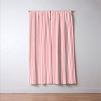 Pink Stripes Ultra Fine Stripe Narrow Vertical Pinstripe Pattern Window Curtain Gallery Image 3