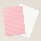 Pink Stripes Ultra Fine Stripe Narrow Vertical Pinstripe Pattern Stationery Card Gallery Image 2