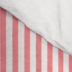 Pink Stripes Ultra Fine Stripe Narrow Vertical Pinstripe Pattern Comforter Gallery Image 4