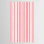 Pink Stripes Ultra Fine Stripe Narrow Vertical Pinstripe Pattern Tablecloth Gallery Image 2