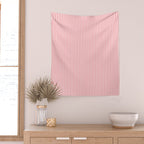 Pink Stripes Ultra Fine Stripe Narrow Vertical Pinstripe Pattern Wall Tapestry Gallery Image 2