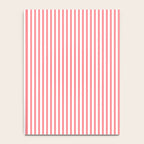 Pink Stripes Ultra Fine Stripe Narrow Vertical Pinstripe Pattern Notebook Gallery Image 4