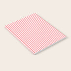 Pink Stripes Ultra Fine Stripe Narrow Vertical Pinstripe Pattern Notebook Gallery Image 2
