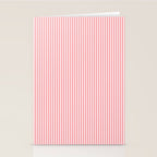Pink Stripes Ultra Fine Stripe Narrow Vertical Pinstripe Pattern Stationery Card Gallery Image 2
