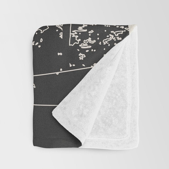 Mountain Trees Dark Throw Blanket Gallery Image 3