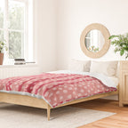 Dotted stripes - Red & pink Duvet Cover Gallery Image 2