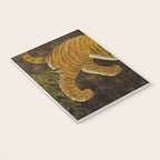 Japanese Tiger in Bamboo Grove Vintage Gold Leaf Screen Notebook Gallery Image 3