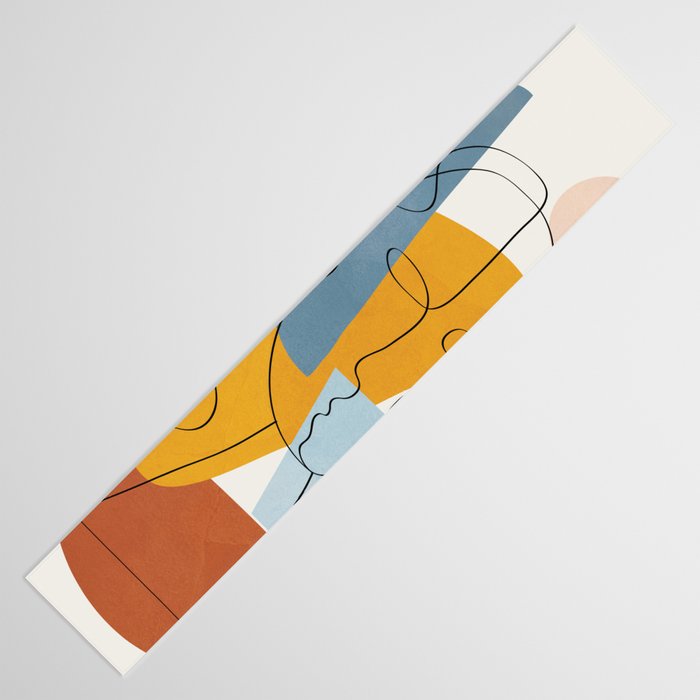 Abstract Colorful Faces II Table Runner Gallery Image 3